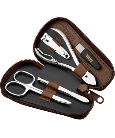 Marqus nail set men and women 5 partly - Fee from Solingen - Manicure set men and women nailetui men and women - nessesair - manicure set men and women - manicure set travel 4th brown