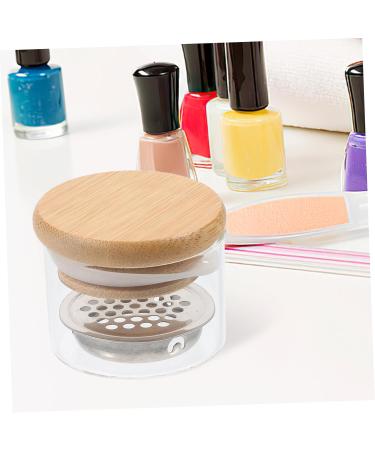 HAPINARY Nail Art Brush Cup Glass Nail Tools Nail Art Tools Manicure Nail Dish with Stainless Steel Mesh Dappen Dish for Acrylic Nails Nail Dish Bowl Nail Dish Cups Bracket Wooden Sequins - Buy Online on GoSupps.com