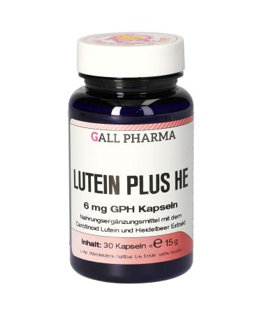Gall Pharma Lutein 6 mg Plus HE GPH capsules pack of 1 (1 x 15 g)