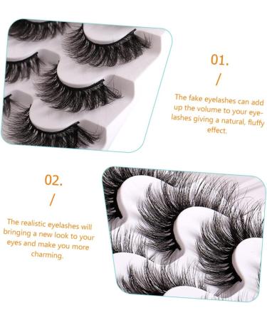 FRCOLOR 1 Box Messy False Eyelashes Fake Eyelashes Natural Look Fake Lashes Natural False Lash Eyelashes Natural Look Natural False Eyelashes Curly Fake Lashes Fluffy Imitation - Buy Online on GoSupps.com