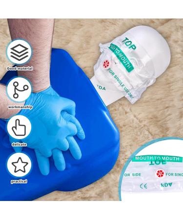 15-Piece Ventilation Mask Key Rings - CPR Key Chains with Check Valve Breathe Barrier for First Aid & AED Training (5 Red 5 Blue 5 Black) - Buy Online on GoSupps.com