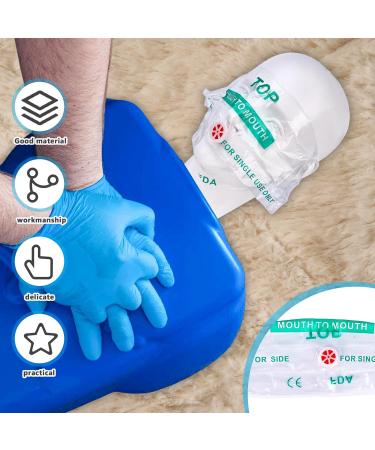 Molbory Ventilation Mask - 15 Pack with Carabiner & Check Valve | Essential Training Breath Barrier Pocket Masks | International Shipping Available - Buy Online on GoSupps.com