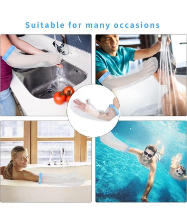 SUPERNIGHT Waterproof Cast Cover - Adult Half Arm Dressing Protector for Shower/Watertight Bandage for Hand, Elbow, and Wrist - Buy Online on GoSupps.com