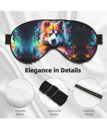 Dog Paw Print Eye Mask - Soft Comfort Unisex Sleep Mask for Travel Yoga & Shift Work - Buy Online on GoSupps.com