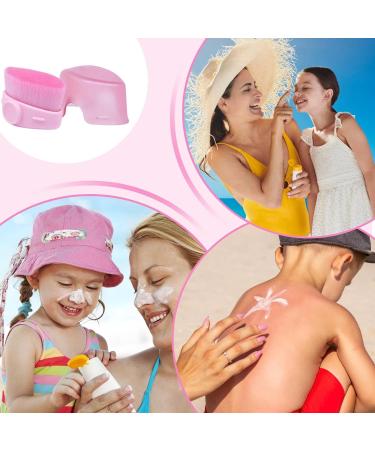 Sun Protection Brush For Sun Protection Brush Applicator Sunscreen Applicator with Lid Precise Control Soft Fiber Bristles Portable Cosmetic Brushes in Pink - Buy Online on GoSupps.com