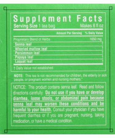 Triple Leaf Tea Ultra Slim Herbal Tea - Caffeine-Free, 20 Bags (1.4 oz) - Weight Management - Buy Online on GoSupps.com