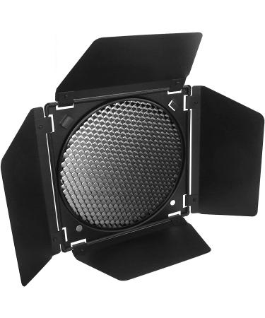 Godox Barn Door BD-04 with Honeycomb Grid for 7 Standard Reflector + Godox LED Video Light with Gel Filters - Photography Lighting Kit - Buy Online on GoSupps.com