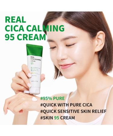 Wellage Cica Calming Cream 2.7oz | Soothing Face Moisturizer with Madecassoside for Sensitive Skin Anti-Redness & Anti-Scaling - Buy Internationally - Buy Online on GoSupps.com