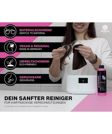 Buy OCTOPUS Ultrasonic Cleaner Concentrate - 250ml for Glasses & Jewelry Hygiene | International Shipping - Buy Online on GoSupps.com