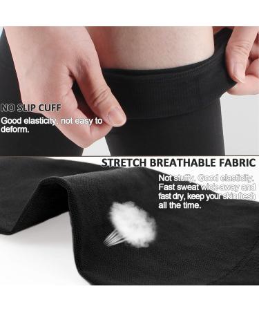Shop Ailaka Compression Stockings for Men & Women - Knee High 20-30 mmHg Black Medium for Varicose Vein Relief - Buy Online on GoSupps.com
