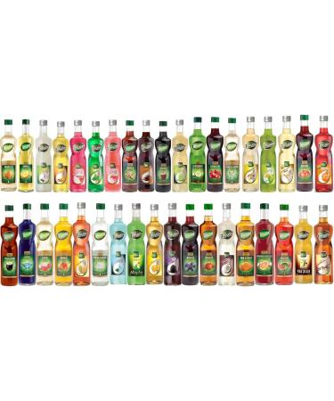 Mathieu Teisseire Peach Syrups for Beverages Lemonades Soft Drinks Tea Cocktails with or without Alcohol 3 Bottles of 1L - Buy Online on GoSupps.com