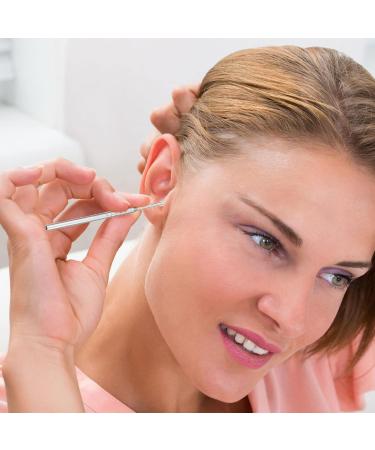 Professional 2 Sets Ear Pick Kit | Metal Spatula & Cleaning Tweezers | Ear Wax Picking Tools for Spiral Ear Spoon | Ear Wax Scoop Cleaner - Buy Online on GoSupps.com