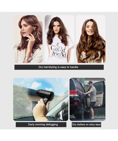 Hair Dryer Blow Dryer Portable Hair Dryer For Car 12V Travel Hairdryer Fast Drying Road Trip Must Have Car Accessory For SUV RV Auto Convertible Truck And Travel Car - Buy Online on GoSupps.com
