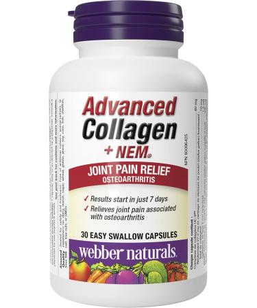 Webber Naturals Advanced Collagen with Natural Eggshell Membrane (NEM) & Probiotic 30 Billion Active Cells 8 Probiotic Strains 30 Capsules For Digestive Health Vegetarian - Buy Online on GoSupps.com