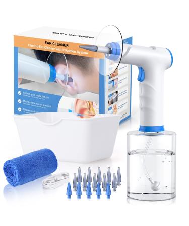 WEUANY Ear Wax Removal  Ear Cleaner  Earwax Removal Kit  Electric Ear Irrigation Flushing System  Ear Cleaning Kit  Safe and Effective to Clean Ear