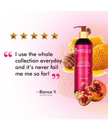 Mielle Pomegranate & Honey Moisturizing Detangling Shampoo 12 fl oz - Hydrating Hair Care - Buy Online on GoSupps.com