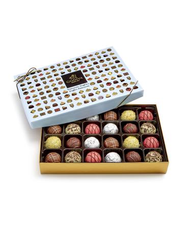 Godiva Chocolatier Assorted Chocolate Truffles Gift Box, Patisserie Dessert Truffles, 24 pc.