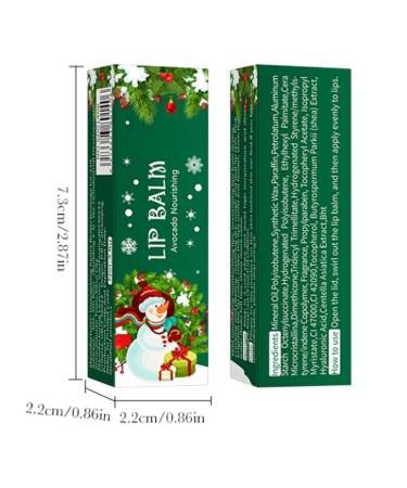 JEATHA Holiday Themed Lip Balm Assortment with Natural Honey and Fruit Infusion for Dry Lips Avocado One Size One Size Avocado - Buy Online on GoSupps.com