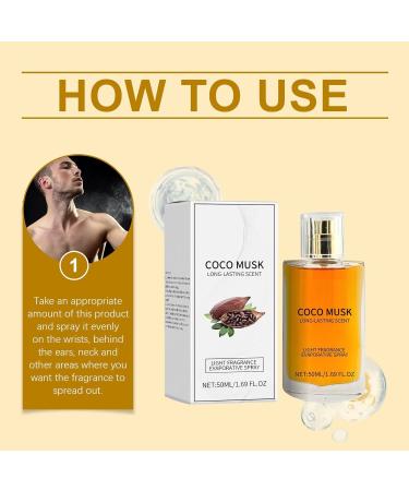 PIMAD Coco Musk Perfume Men Coco Musk Cologne For Men Explore a new realm of male charm1.69 Fl.oz (1PCS) - Buy Online on GoSupps.com