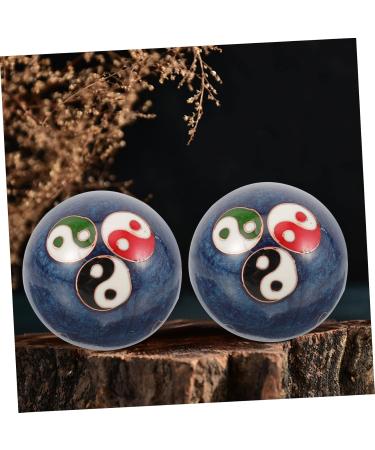 Beaupretty Hand Rolling Massage Balls - Reusable Cloisonne Metal Handbaoding Balls for Relaxation & Stress Relief - Buy Online on GoSupps.com
