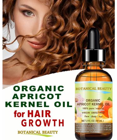 Buy Organic Apricot Kernel Oil - 100% Pure Virgin Cold Pressed Carrier Oil for Face Hair Body & Nails | Anti-Aging | 4 oz - Botanical Beauty - Buy Online on GoSupps.com