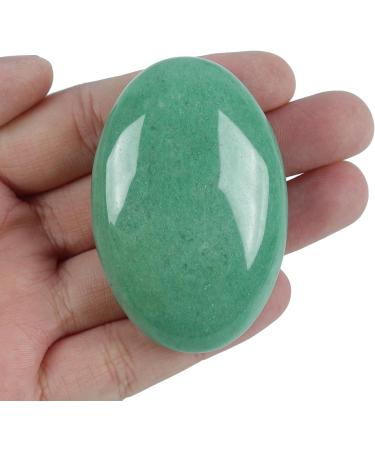 Lovionus89 Green Aventurine Worry Stones - Natural Healing Crystal for Stress Relief & Massage | Perfect Pocket Energy Stone - Buy Online on GoSupps.com