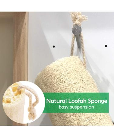 Natural Bathing Loofah 3 Pack - 6 inch 100% Organic Shower Sponge for Exfoliating and Dead Skin Removal - Eco-Friendly Body Scrubbers - Buy Online on GoSupps.com