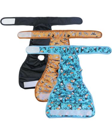 Hisprout Reusable Skirt Diaper for Female Dogs - XL Dragonfly & Toucan | Washable Puppy Diapers Durable & Comfortable - Buy Online on GoSupps.com
