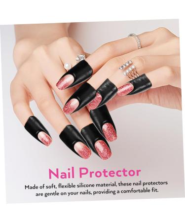 FRCOLOR 200 Sheets Manicure Nail Polish Guard Protective Film Sticker Nail Polish Guards for Fingers Edge Sticker Nail Protector from Nail Polish Safety mask Nail Polish 3.00X2.50X0.10CMx2pcs As Shownx2pcs - Buy Online on GoSupps.com