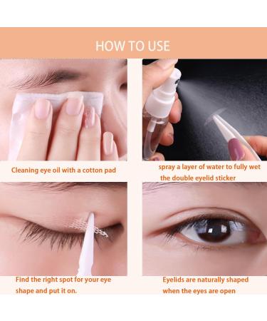 Jeanssar Water Eyelid Tape 920 Pcs - Instant Eye Lift for Hooded & Mono-Eyelids - Buy Online on GoSupps.com