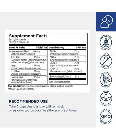 Designs for Health MycoSupreme Mushroom Supplement - Nootropic Immune Support Supplement with Lion s Mane Reishi Cordyceps Turkey Tail & Chaga Mushroom Complex - Vegan Gluten Free (60 Capsules) - Buy Online on GoSupps.com