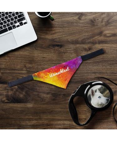 Buy Printplanet Dog Scarf with Custom Name | Colorpaint Design | Size S - Perfect Scarf for Dogs - Buy Online on GoSupps.com