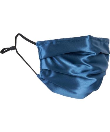 HABAC STUDIO Pack of 5 Satin Silk Face Masks Reusable Cover Bandana Balaclavas Face Masks Washable UK Black Face Mask with Nose Wire Pleated Face Mask for Women Men Adjustable. Blues - Buy Online on GoSupps.com