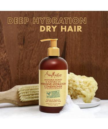 Shea Moisture Conditioner - Sulfate-Free Manuka Honey & Mafura Oil for Dry Damaged Hair | Curly Hair Care - 13 Fl Oz (Pack of 2 - Buy Online on GoSupps.com