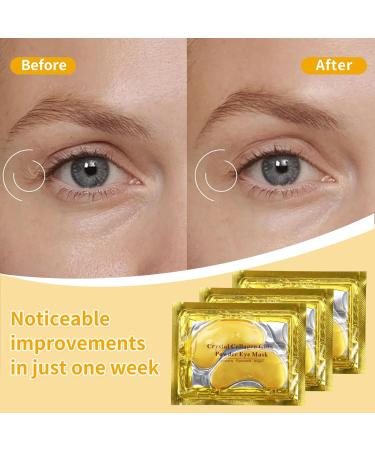 30 Pairs Gold Under Eye Patches - Collagen Eye Masks for Puffiness Dark Circles & Anti-Aging - Buy Online on GoSupps.com