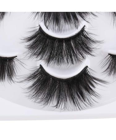 Skonhed 25mm 8D Dramatic Look Mink Fluffy Long Hair Lashes - 7 Pair Big Size Eyelashes (003) - Buy Online on GoSupps.com
