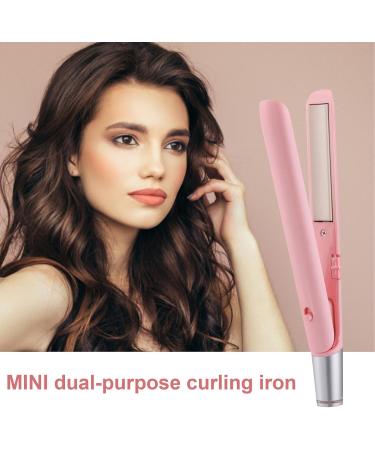 Rechargeable Flat Iron Curler - USB Travel Hair Straightener with Temperature Control | Professional Long & Short Hair Styling - Buy Online on GoSupps.com