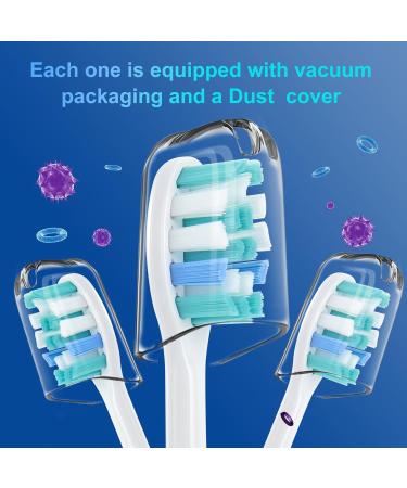 Replacement Toothbrush Heads for Philips Sonicare - Compatible Electric Toothbrush Brush Heads (Click-on/Snap-on) | KD-D2 - International Shipping Available - Buy Online on GoSupps.com