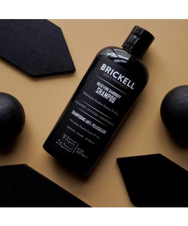 Brickell Men's Natural Dandruff Shampoo with Ziziphus Joazeiro & Aloe - 8oz - Buy Online on GoSupps.com