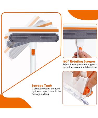 Telescoping Multi-Angle Window Cleaning Squeegee | For Car Windshield, Shower Glass Door, Tiles | 26-35 inch Long Squeegee - Buy Online on GoSupps.com