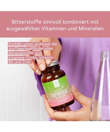 Bitterliebe Plus Bitter Metabolism Complex - 90 Tablets for Fat & Energy Metabolism with Choline & Zinc - Boost Your Metabolism Naturally! - Buy Online on GoSupps.com