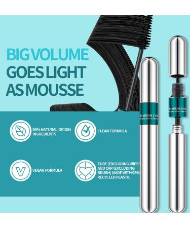 4D Silk Fiber Mascara Waterproof Volume Mascara Black Silk Fiber Volume Mascara Waterproof Cosmetics Smudge-proof Long Lasting - Buy Online on GoSupps.com