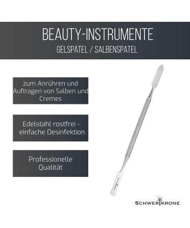 Schwertkrone Double-Sided Gel & Cream Spatula | Stainless Steel Rustproof 16 cm - International Shipping Available - Buy Online on GoSupps.com