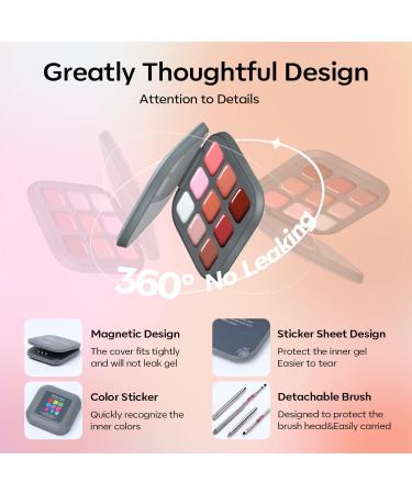 Modelones Jelly Gel Nail Polish Set - 9 Neutral Nude Pink Brown Colors | Solid & Translucent Pudding Gel | Upgraded Cr me Manicure Palette | Salon DIY Kit with Pro Nail Brush - A2-Lovesick - Buy Online on GoSupps.com