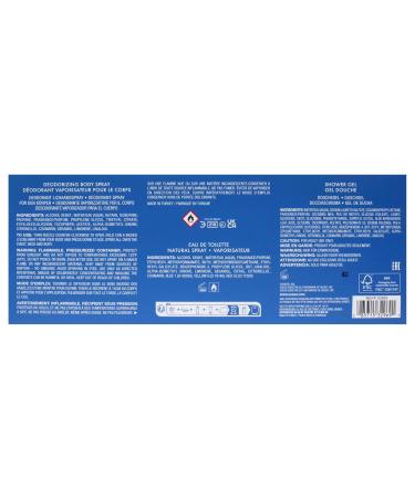 Guess Seductive Homme Blue 3.4oz EDT Spray 6.0oz Deodorant Body Spray 3.4oz Shower Gel Pouch Men 4 Pc Gift Set - Buy Online on GoSupps.com