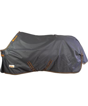 Marengos by Bucas 1200d Irish Turnout - Waterproof Rain Blanket & Transition Ceiling 125cm | Gray/Orange - Ideal Outdoor Protection - Buy Online on GoSupps.com