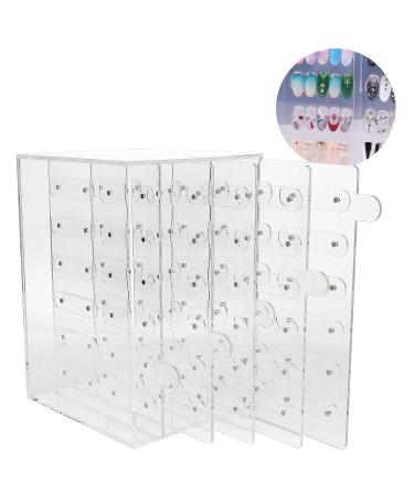 Nail Art Color Card Stand - Non-Slip Acrylic Manicure Exhibition Organizer for Worktops & Cupboards - Buy Online on GoSupps.com