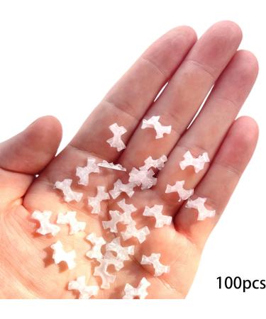 100pcs/bag Crystal Bows Nail Charm Bowknot 3d Nail Art DIY Bows Nails Jewelry Bowknot Nail Art Decals Bowknot Nail - Buy Online on GoSupps.com