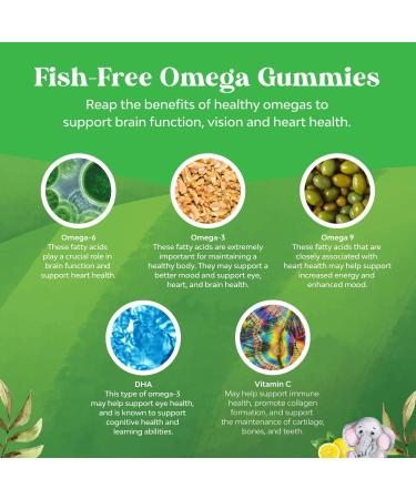 Bundle of Kids DHA Omega 3 Gummies with Vegetarian 6 9 for Vision Brain & Immunity and Chewable Vitamin D Gummies for Kids - 1000 IU Per Serving Vitamins - Immune Support Muscle Teeth & Bone Health - Buy Online on GoSupps.com