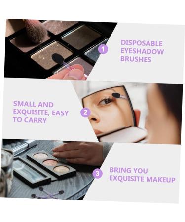 Angoily 100pcs Eye Shadow Stick Eye Makeup Applicators Eyeshadow Brush Sponge Eyeshadow Makeup Sticks Girl 7.5x0.5cm Black - Buy Online on GoSupps.com